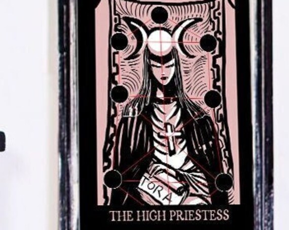 The High Priestess, Goth Tarot Poster