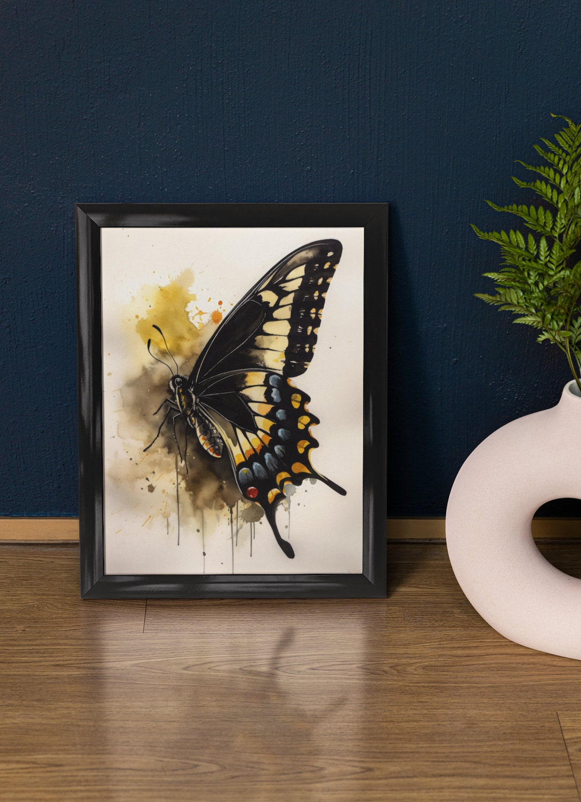 Swallowtail Butterfly Art Print Butterfly Home Dcor Watercolor Butterfly Painting Insect Wall Art Nature Lover Butterflies Artwork