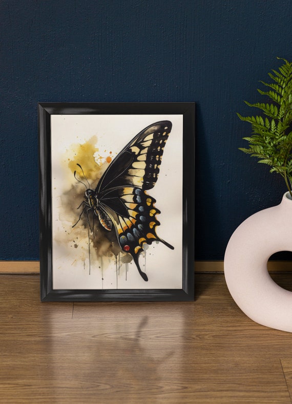 Swallowtail Butterfly Art Print Butterfly Home Dcor Watercolor Butterfly Painting Insect Wall Art Nature Lover Butterflies Artwork