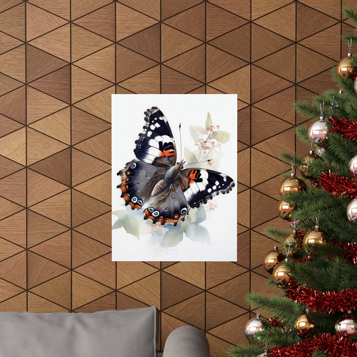 Admiral Butterfly Art Print Butterfly Home Dcor Watercolor Butterfly Painting Insect Wall Art Nature Lover Butterflies Artwork - Image 3