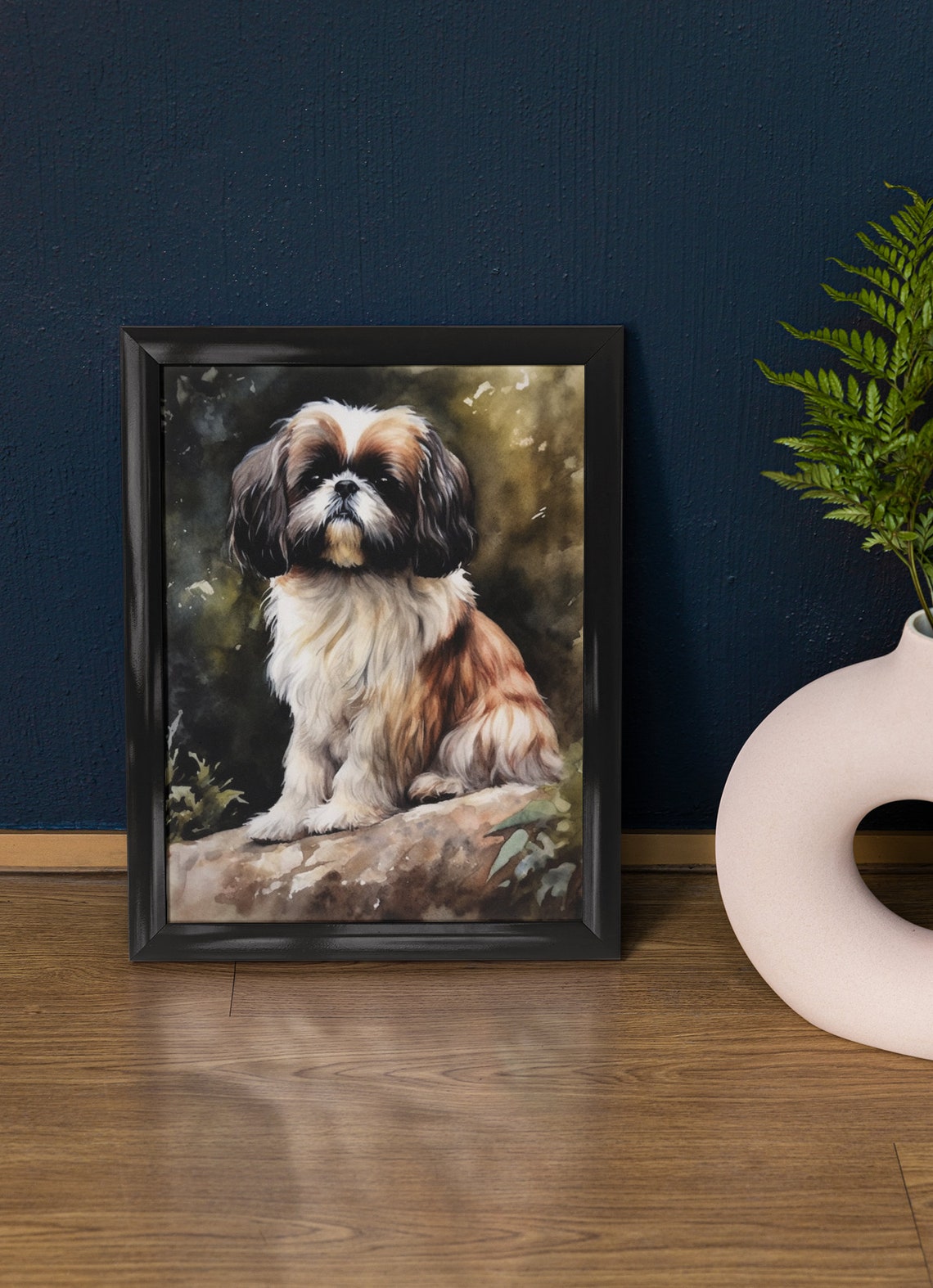 Japanese Chin Dog Art Print Dog Wall Art Animal Art Print Animal Art Poster Dog Lover Gift Colorful Animal Wall Art Cool Dog Art