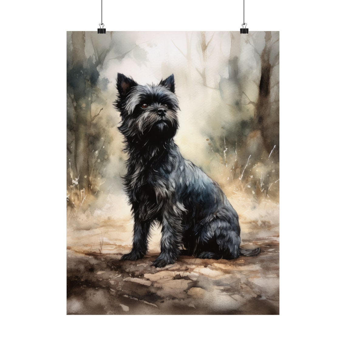 Affenpinscher Dog Art Print Dog Wall Art Animal Art Print Animal Art Poster Dog Lover Gift Colorful Animal Wall Art Cool Dog Art - Image 5