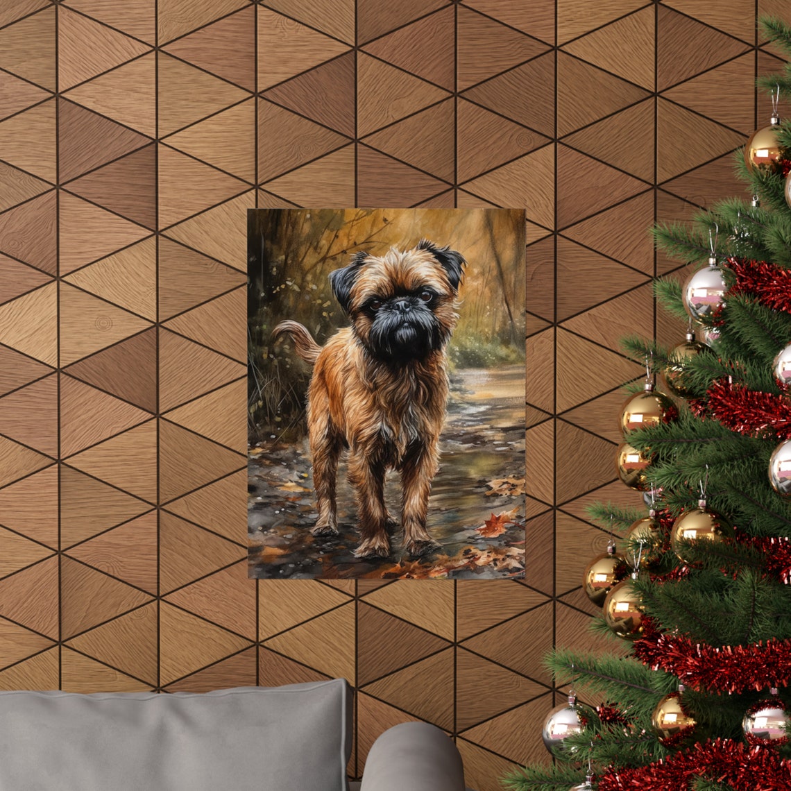 Brussels Griffon Dog Art Print Dog Wall Art Animal Art Print Animal Art Poster Dog Lover Gift Colorful Animal Wall Art Cool Dog Art - Image 3