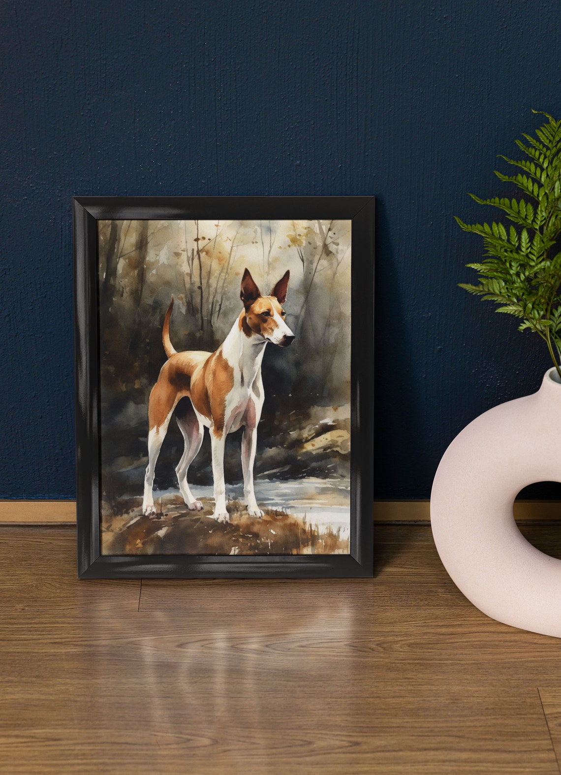 Ibizan Hound Dog Art Print Dog Wall Art Animal Art Print Animal Art Poster Dog Lover Gift Colorful Animal Wall Art Cool Dog Art