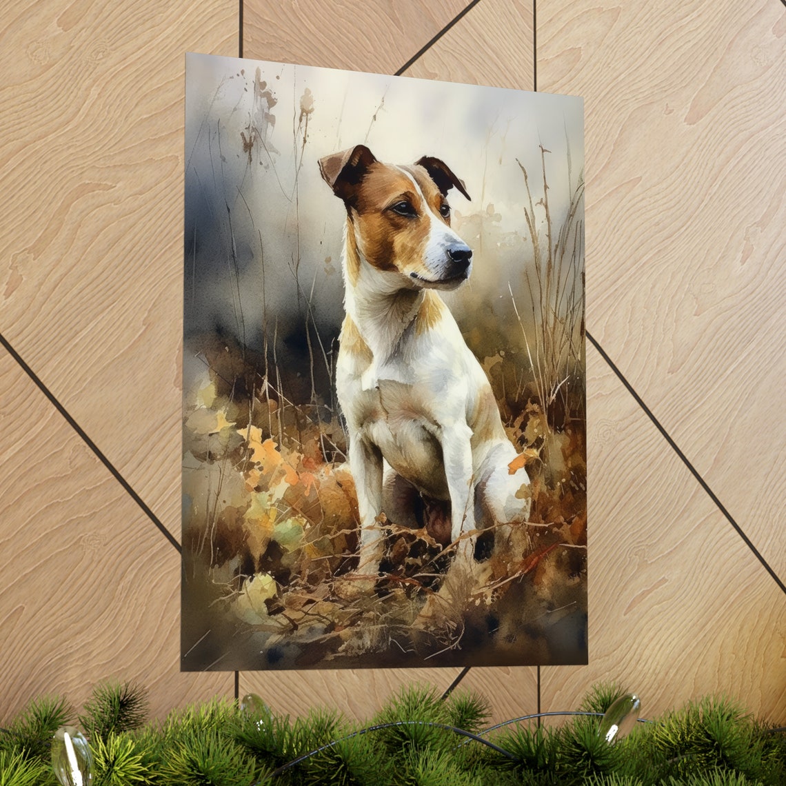 Jack Russel Terrier Dog Art Print Dog Wall Art Animal Art Print Animal Art Poster Dog Lover Gift Colorful Animal Wall Art Cool Dog Art - Image 2