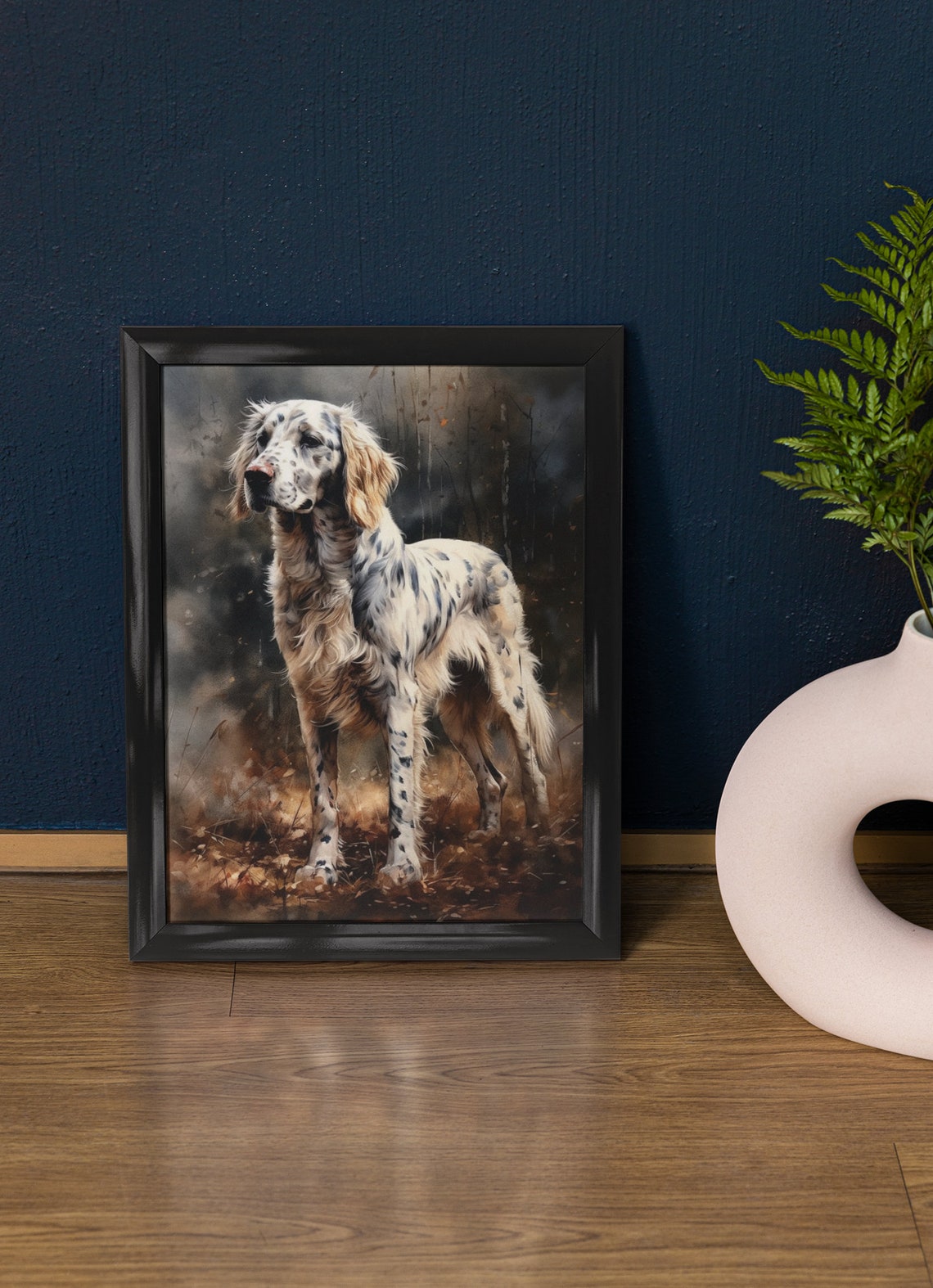 English Setter Dog Art Print Dog Wall Art Animal Art Print Animal Art Poster Dog Lover Gift Colorful Animal Wall Art Cool Dog Art
