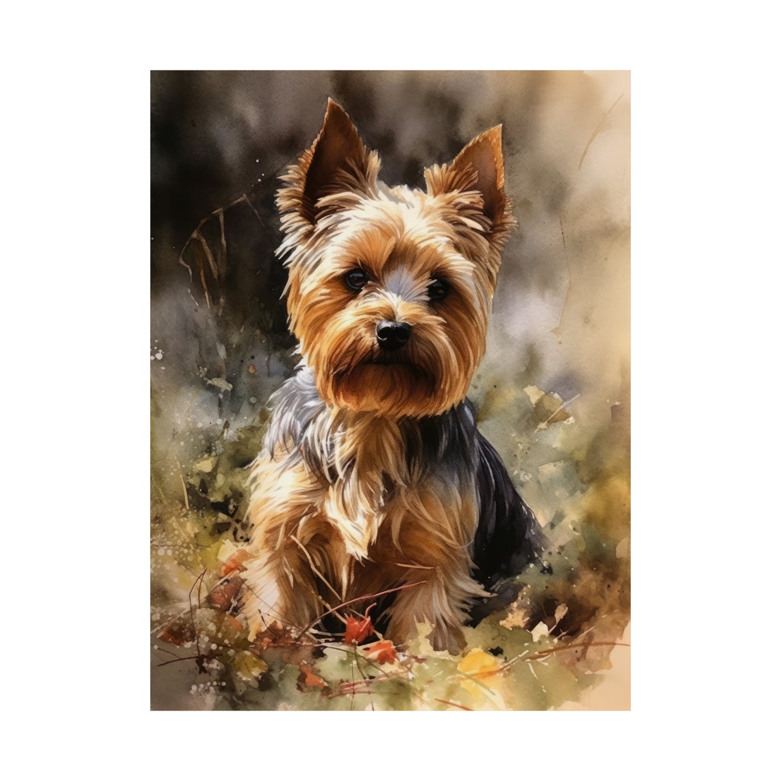 Yorkshire Terrier Dog Art Print Dog Wall Art Animal Art Print Animal Art Poster Dog Lover Gift Colorful Animal Wall Art Cool Dog Art - Image 4