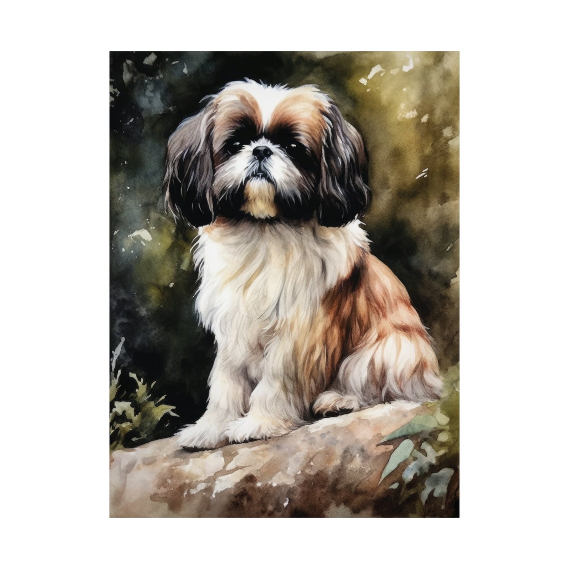 Japanese Chin Dog Art Print Dog Wall Art Animal Art Print Animal Art Poster Dog Lover Gift Colorful Animal Wall Art Cool Dog Art - Image 4
