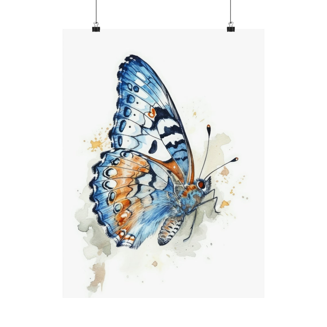 White Admiral Butterfly Art Print Butterfly Home Dcor Watercolor Butterfly Painting Insect Wall Art Nature Lover Butterflies Artwork - Image 5