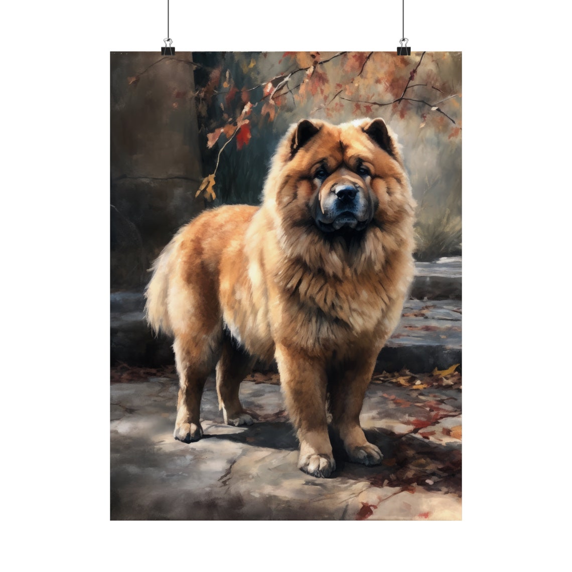 Chow Chow Dog Art Print Dog Wall Art Animal Art Print Animal Art Poster Dog Lover Gift Colorful Animal Wall Art Cool Dog Art - Image 5