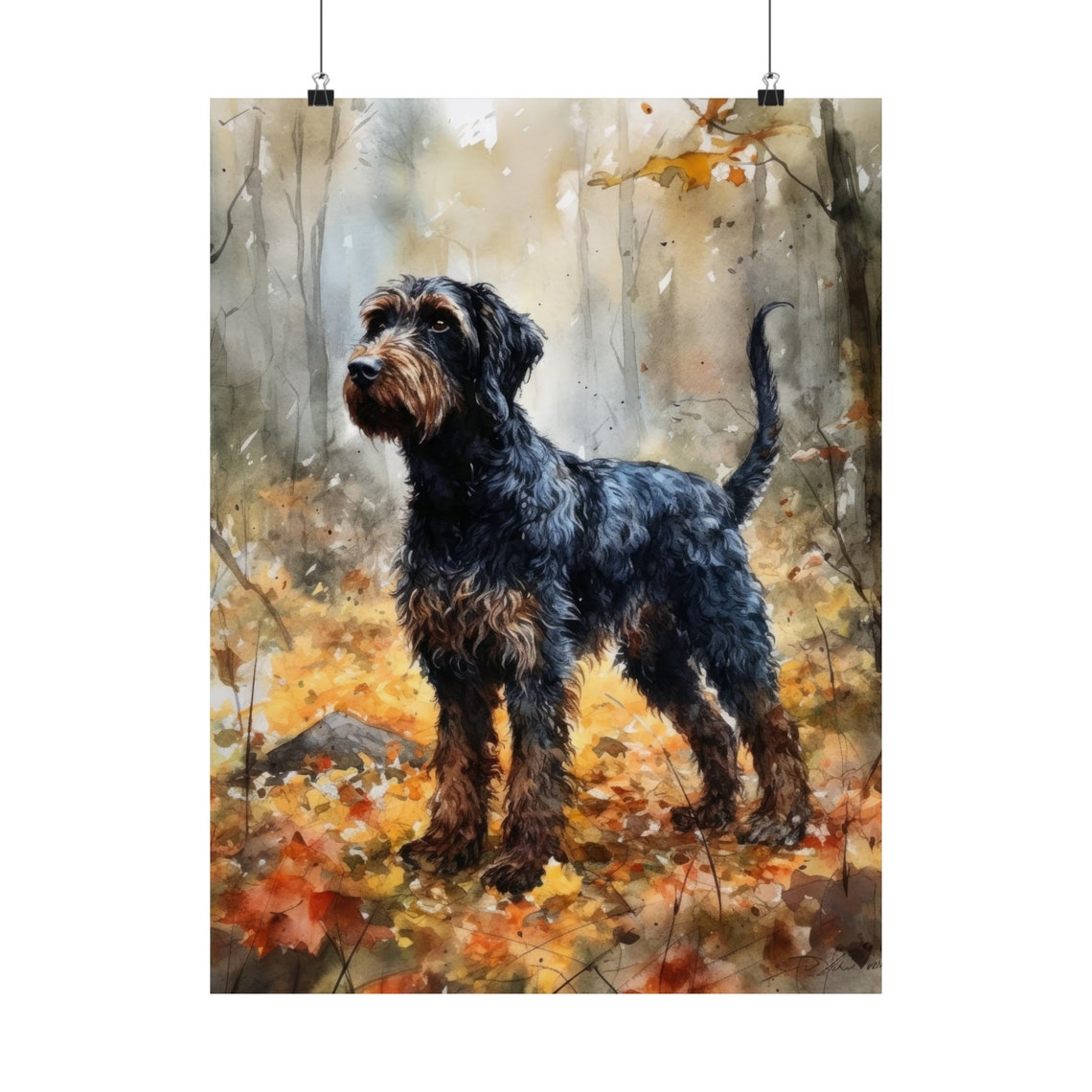 Barbet Dog Art Print Dog Wall Art Animal Art Print Animal Art Poster Dog Lover Gift Colorful Animal Wall Art Cool Dog Art - Image 5