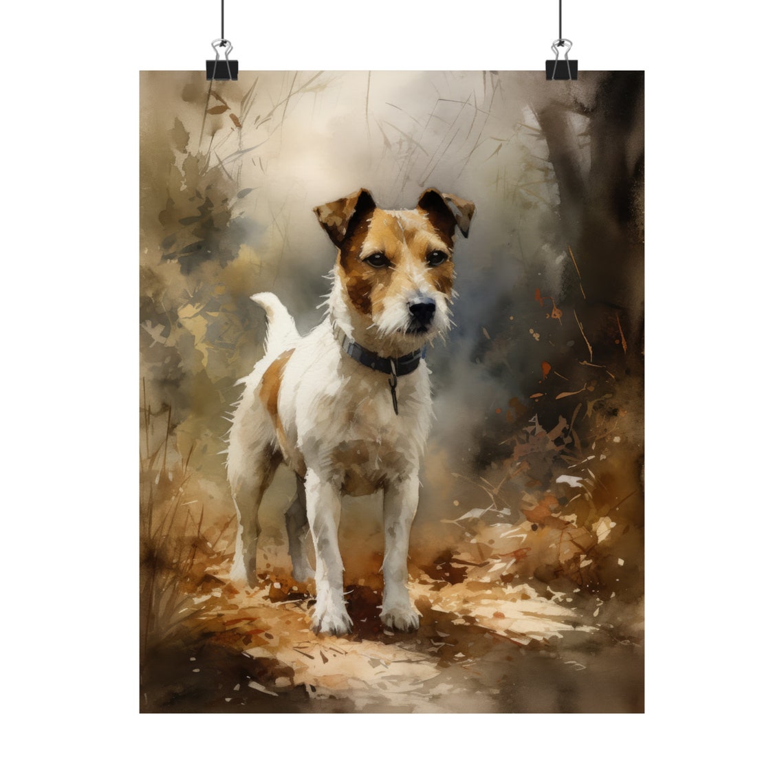 Parson Russell Terrier Dog Art Print Dog Wall Art Animal Art Print Animal Art Poster Dog Lover Gift Colorful Animal Wall Art Cool Dog - Image 2