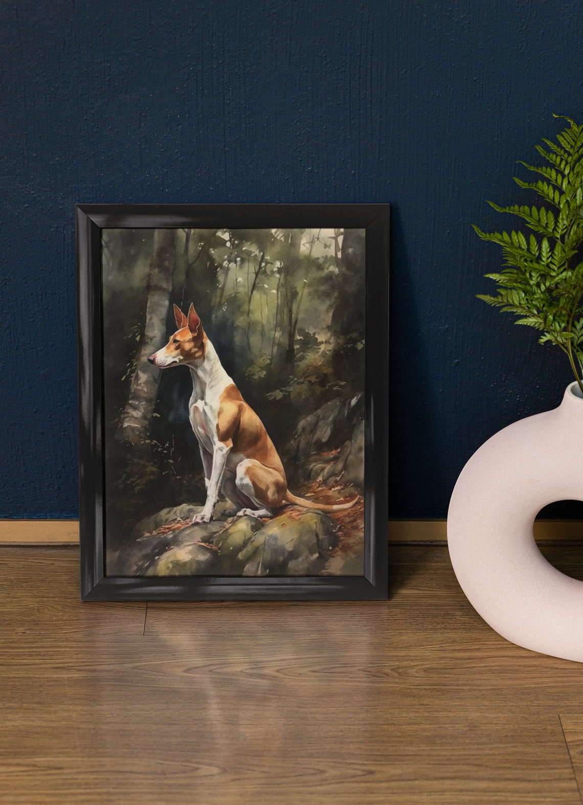 Ibizan Hound Dog Art Print Dog Wall Art Animal Art Print Animal Art Poster Dog Lover Gift Colorful Animal Wall Art Cool Dog Art