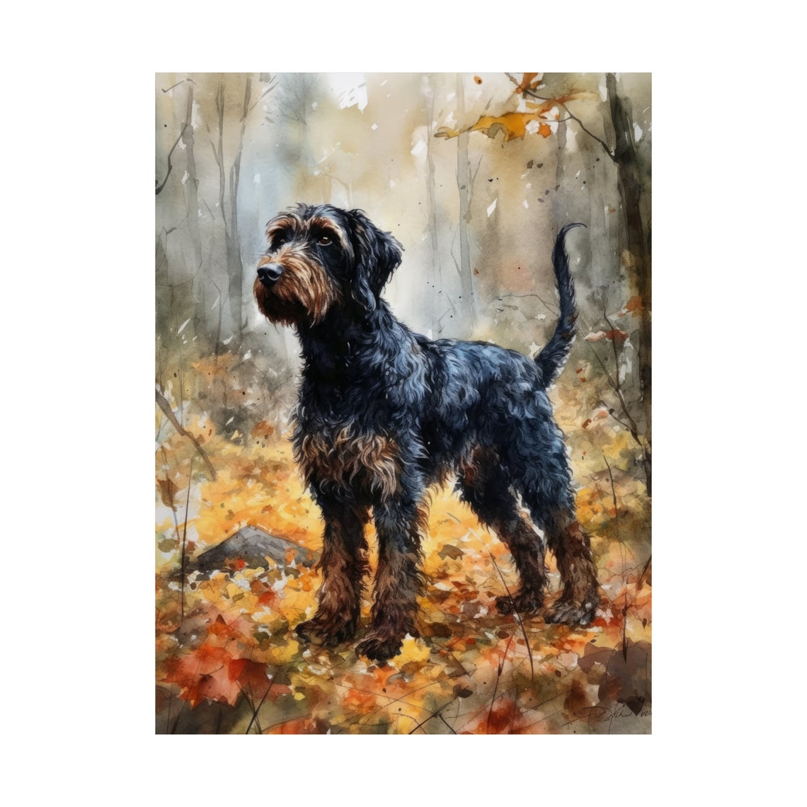 Barbet Dog Art Print Dog Wall Art Animal Art Print Animal Art Poster Dog Lover Gift Colorful Animal Wall Art Cool Dog Art - Image 4