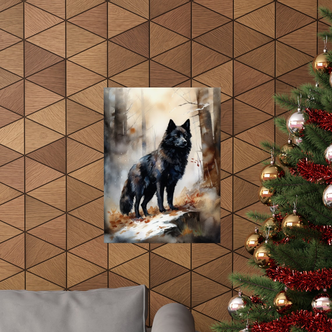 Schipperke Dog Art Print Dog Wall Art Animal Art Print Animal Art Poster Dog Lover Gift Colorful Animal Wall Art Cool Dog Art - Image 3