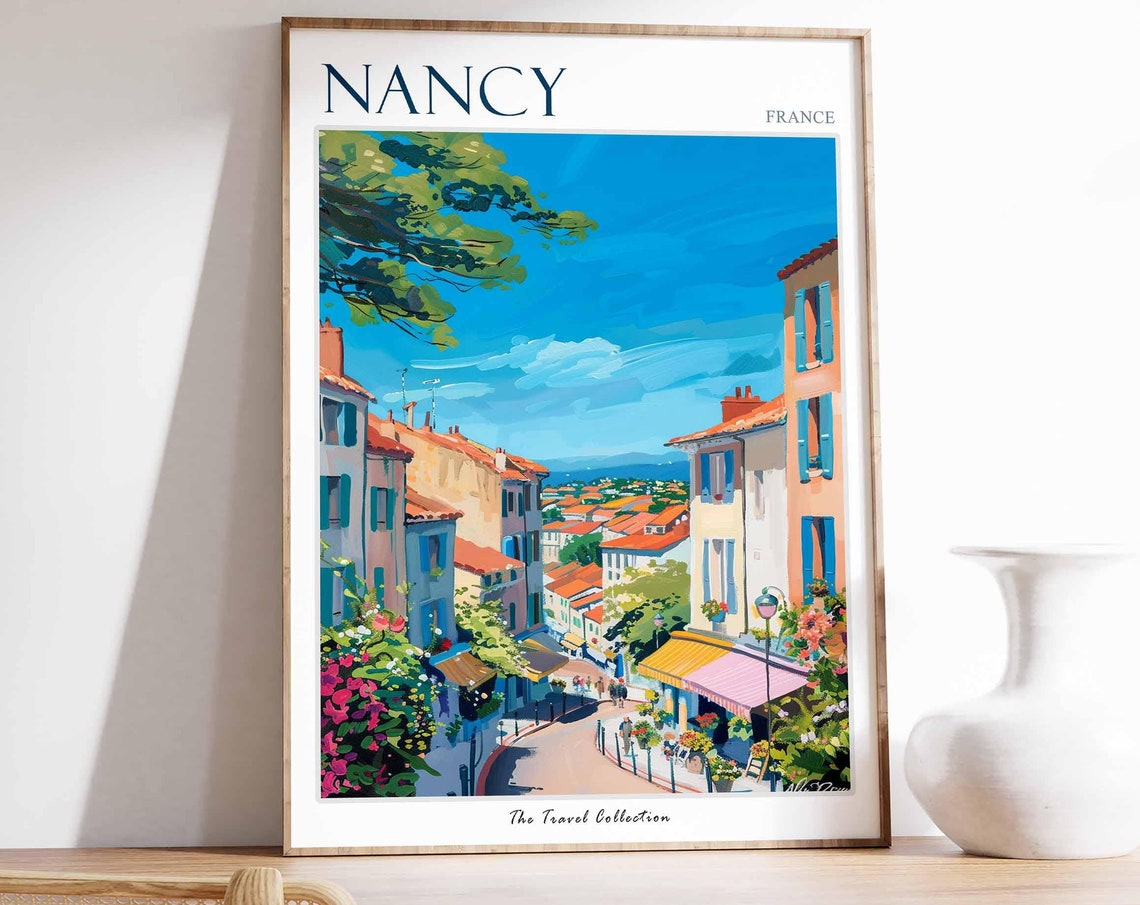 Nancy Poster France Travel Print French Decor Europe Travel Poster European Wall Art City Print Nancy Gift Nancy Travel Poster