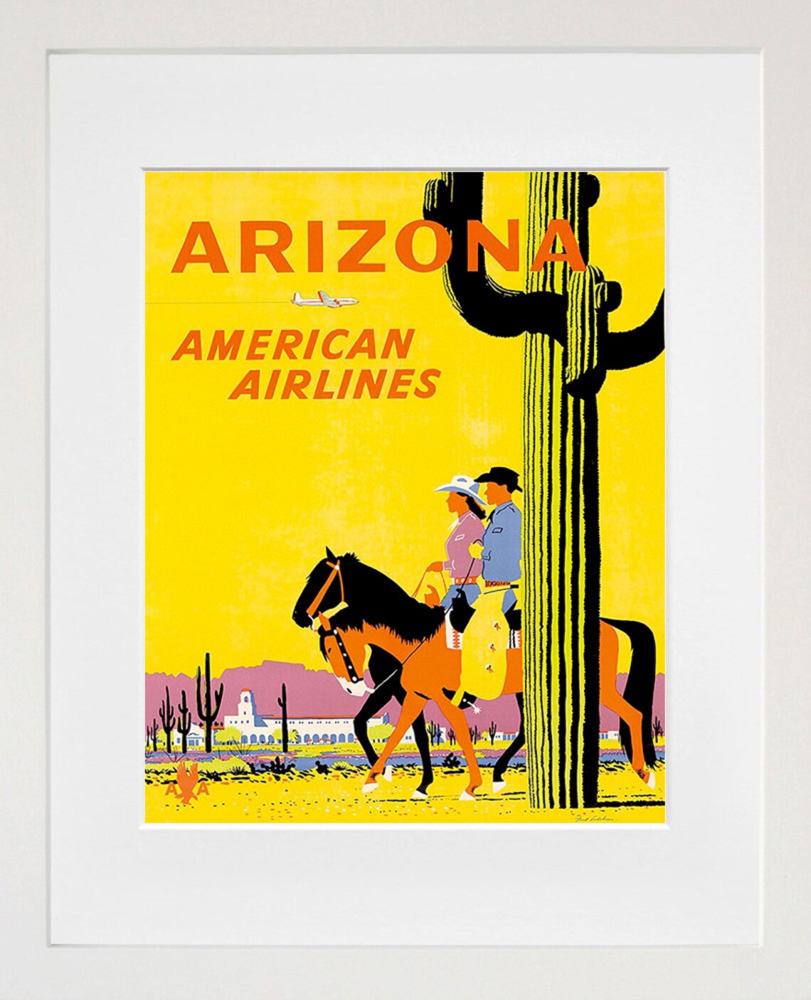 Arizona Vintage Travel Poster, Western Art Print - Image 2
