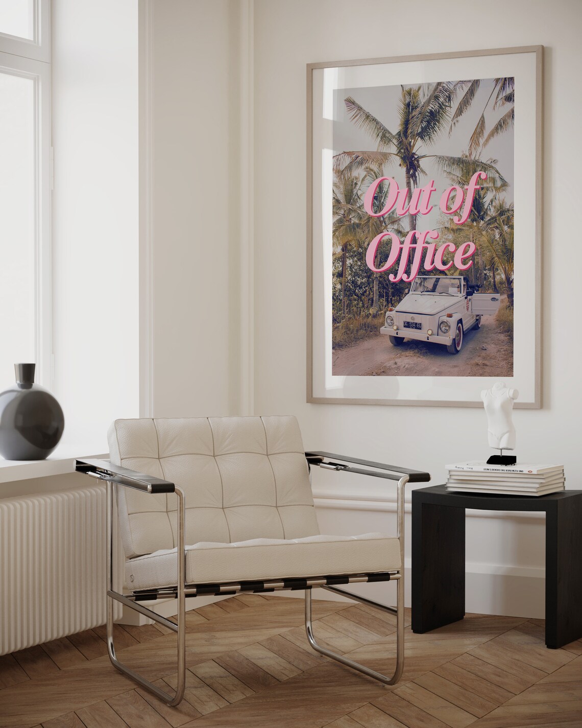 Out Of Office Vintage Summer Poster Print - Image 3