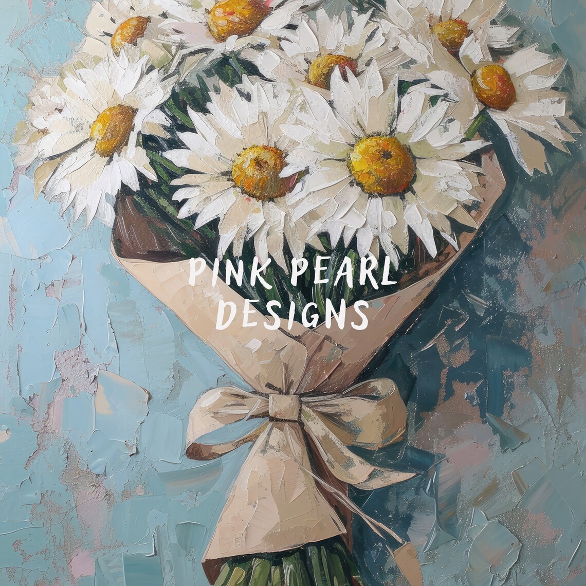 Daisy Bouquet Art Print, Preppy Room Decor - Image 6