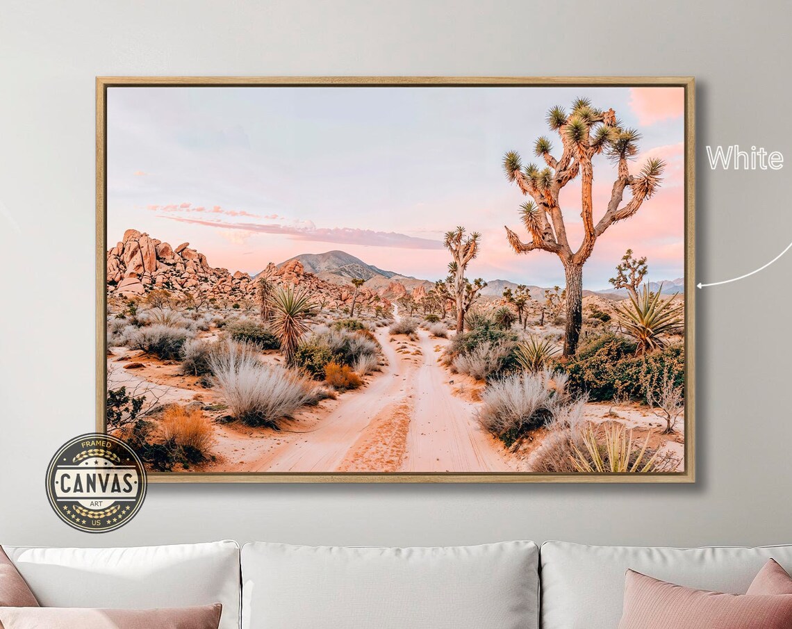 Joshua Tree Desert Landscape Art Print, California