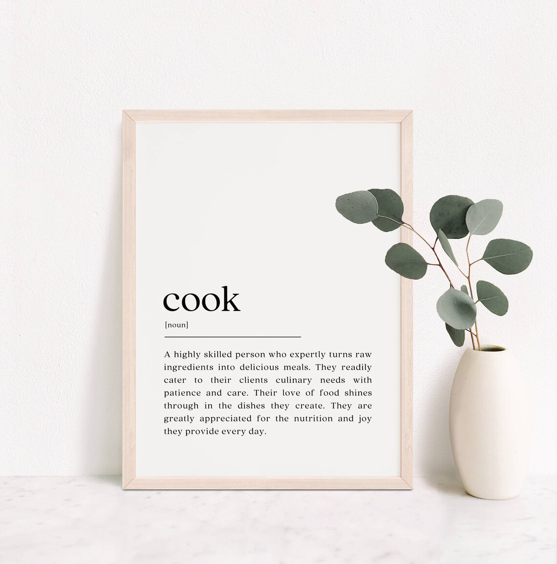 Cook Definition Gift For Cook, Appreciation Gift