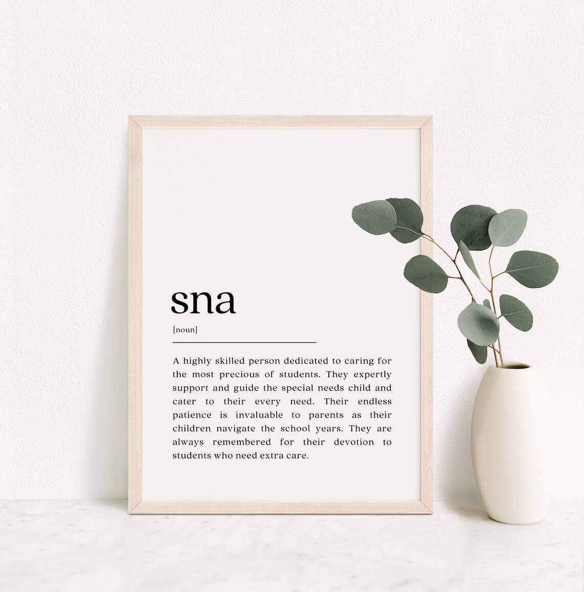 SNA Definition, Special Needs Assistant Gift