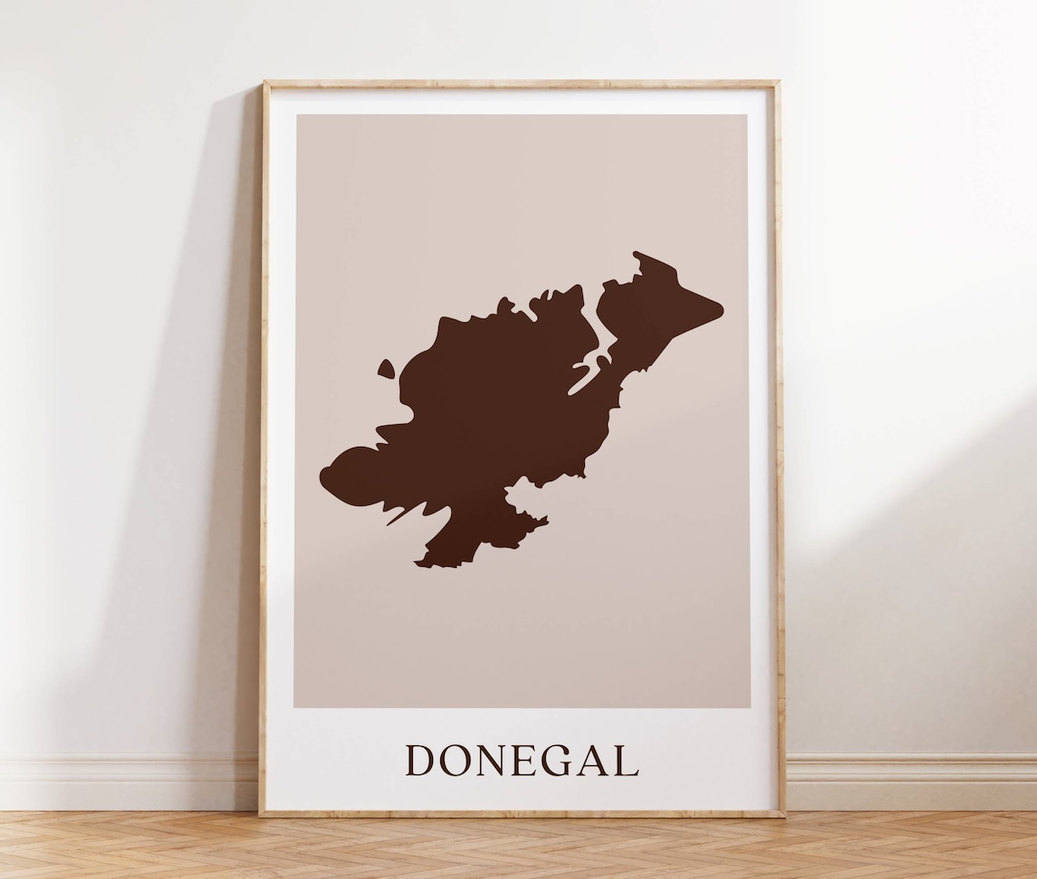 Irish County Print, Personalized Ireland County Map
