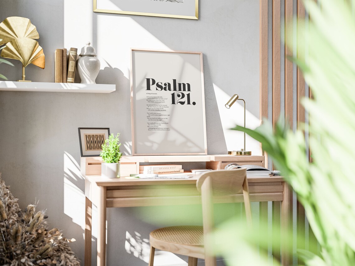 Psalm 121, Modern Christian Scripture Art Print - Image 5