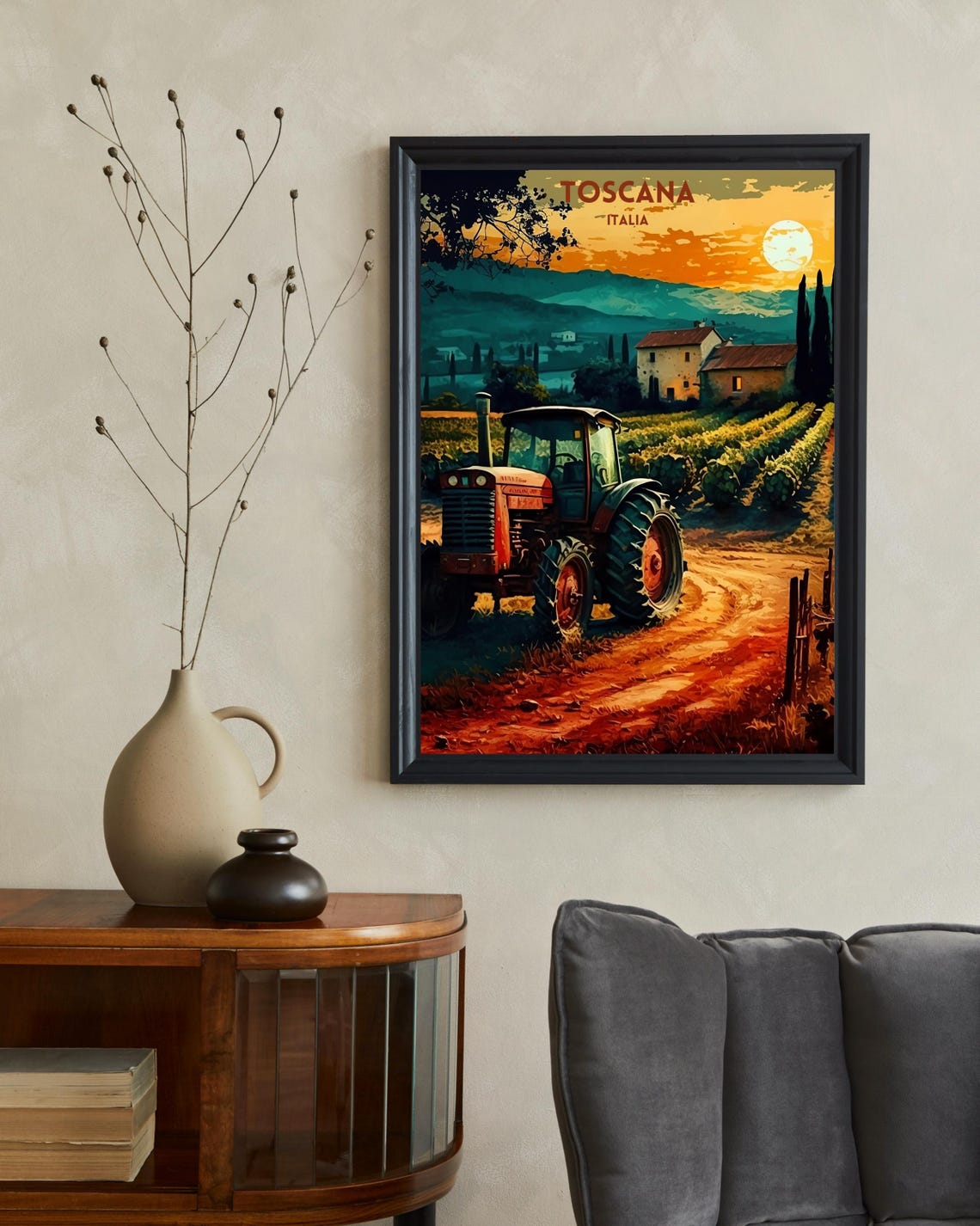 Toscana Travel Poster, Tuscany Italy Art - Image 2