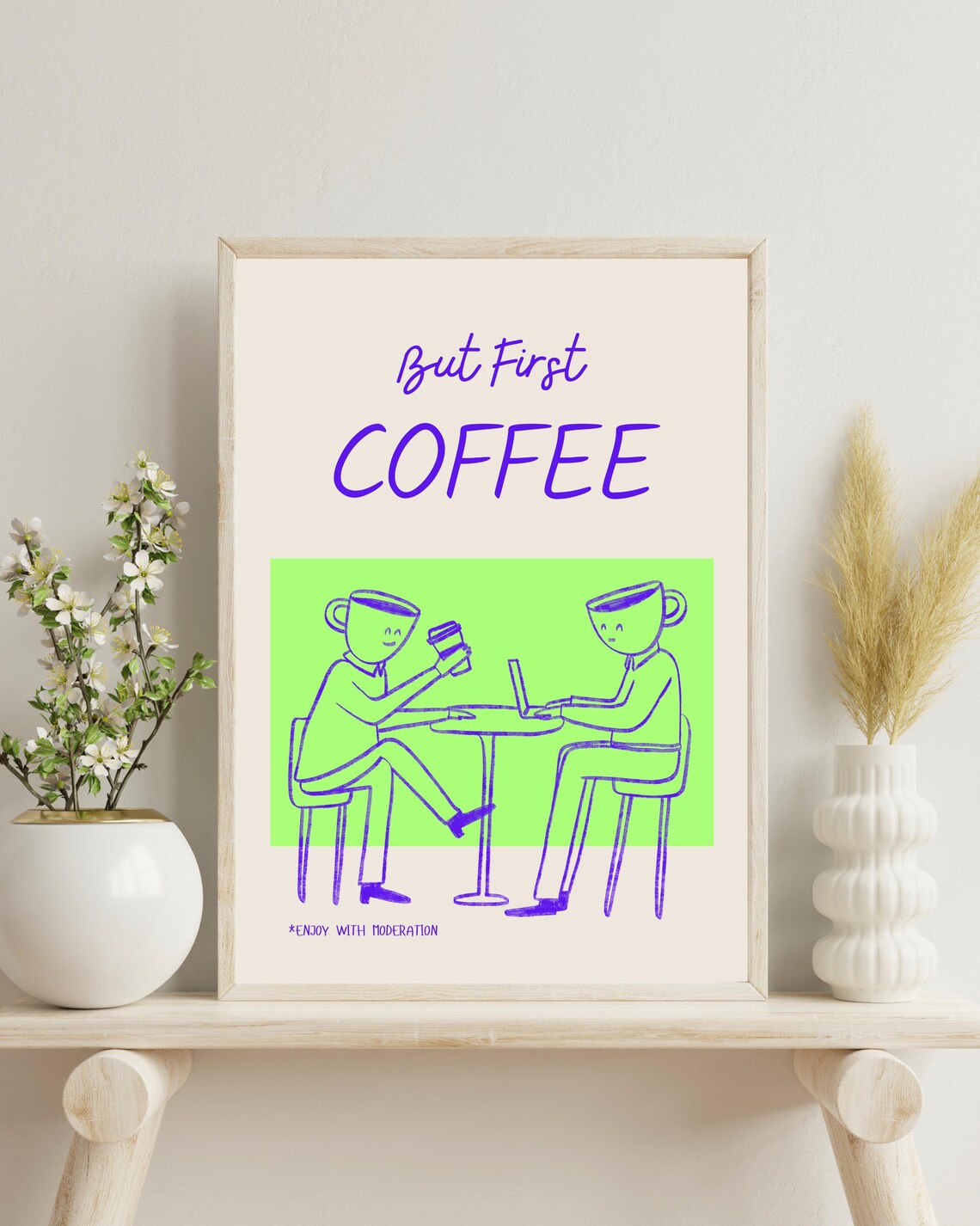 But First Coffee Poster, Kitchen Wall Art