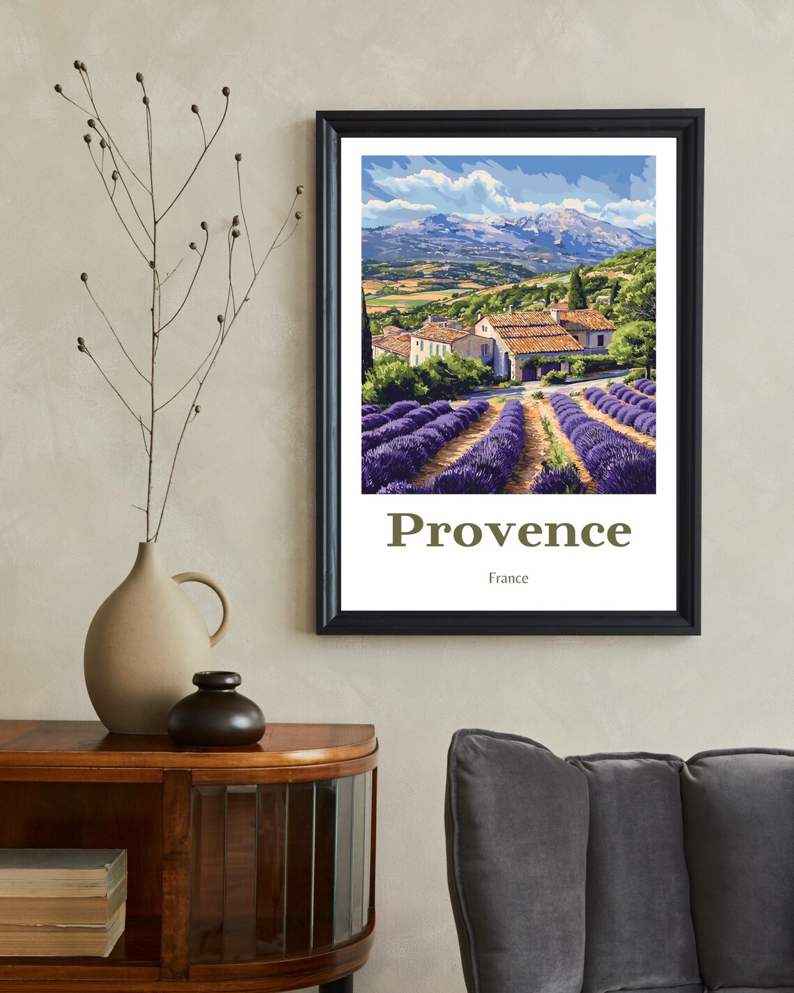 Provence Lavender Field - Vintage Travel Poster - Image 2