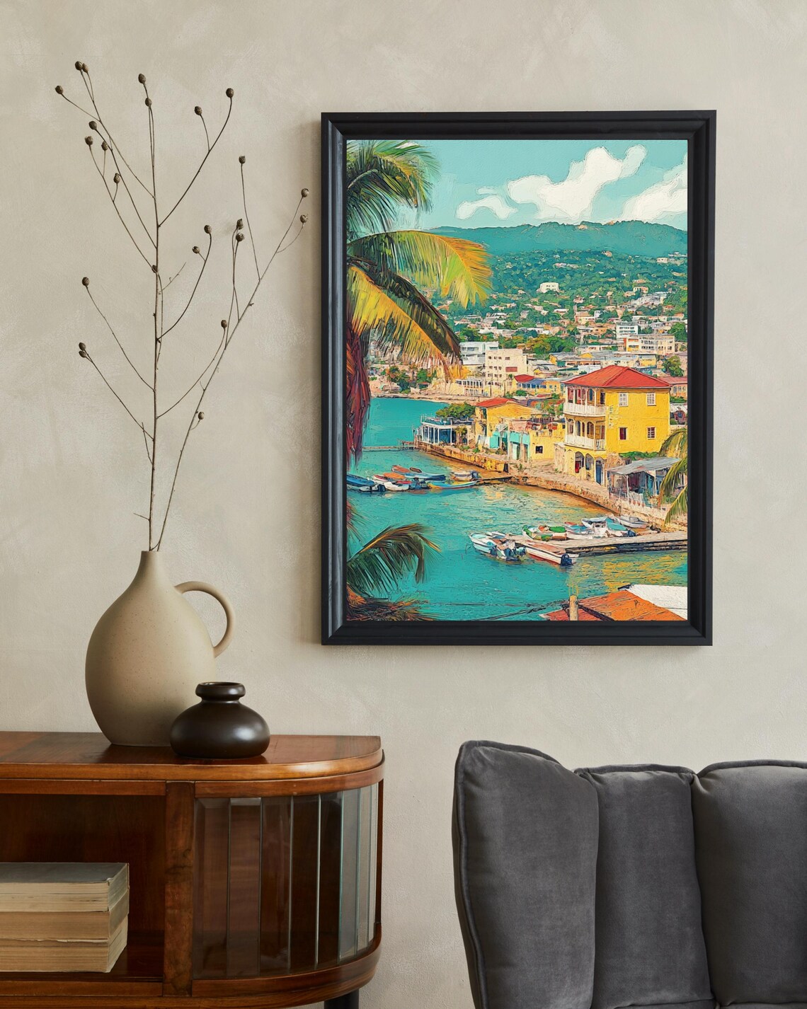 Kingston Jamaica Travel Poster, Caribbean Gift - Image 2
