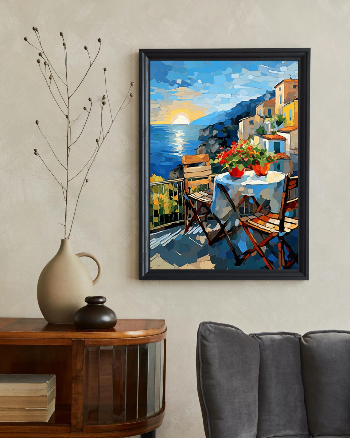 Amalfi Coast Travel Poster, Italy Travel Gift - Image 2