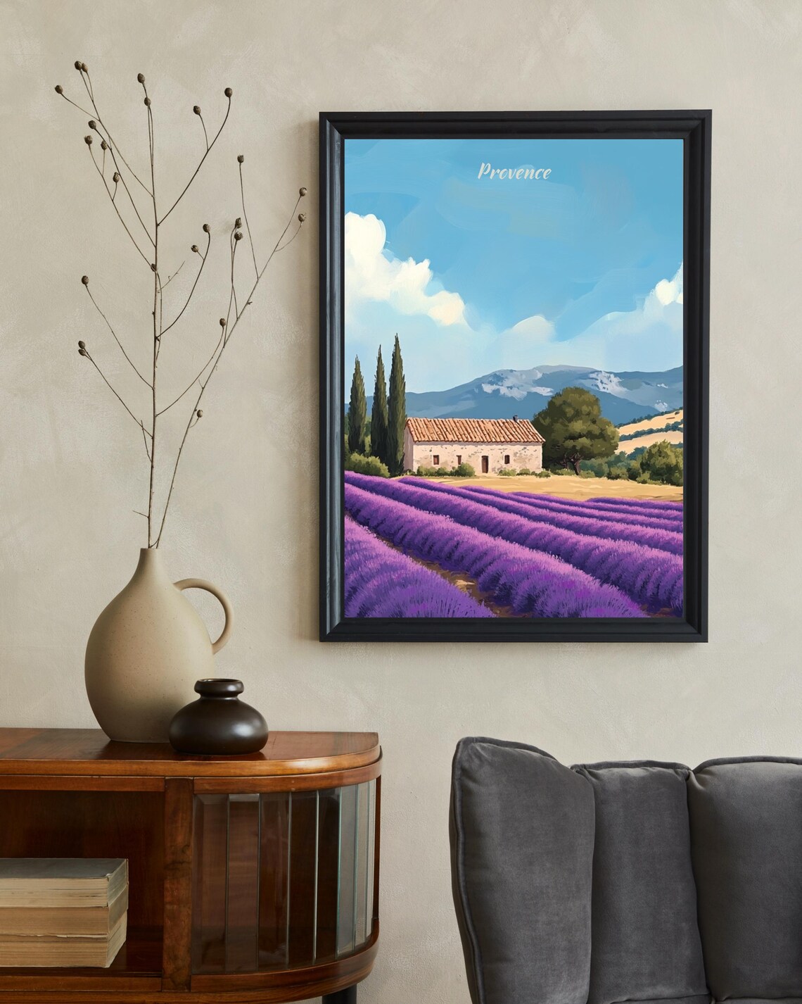 Provence Lavender Field - Vintage Travel Poster - Image 2