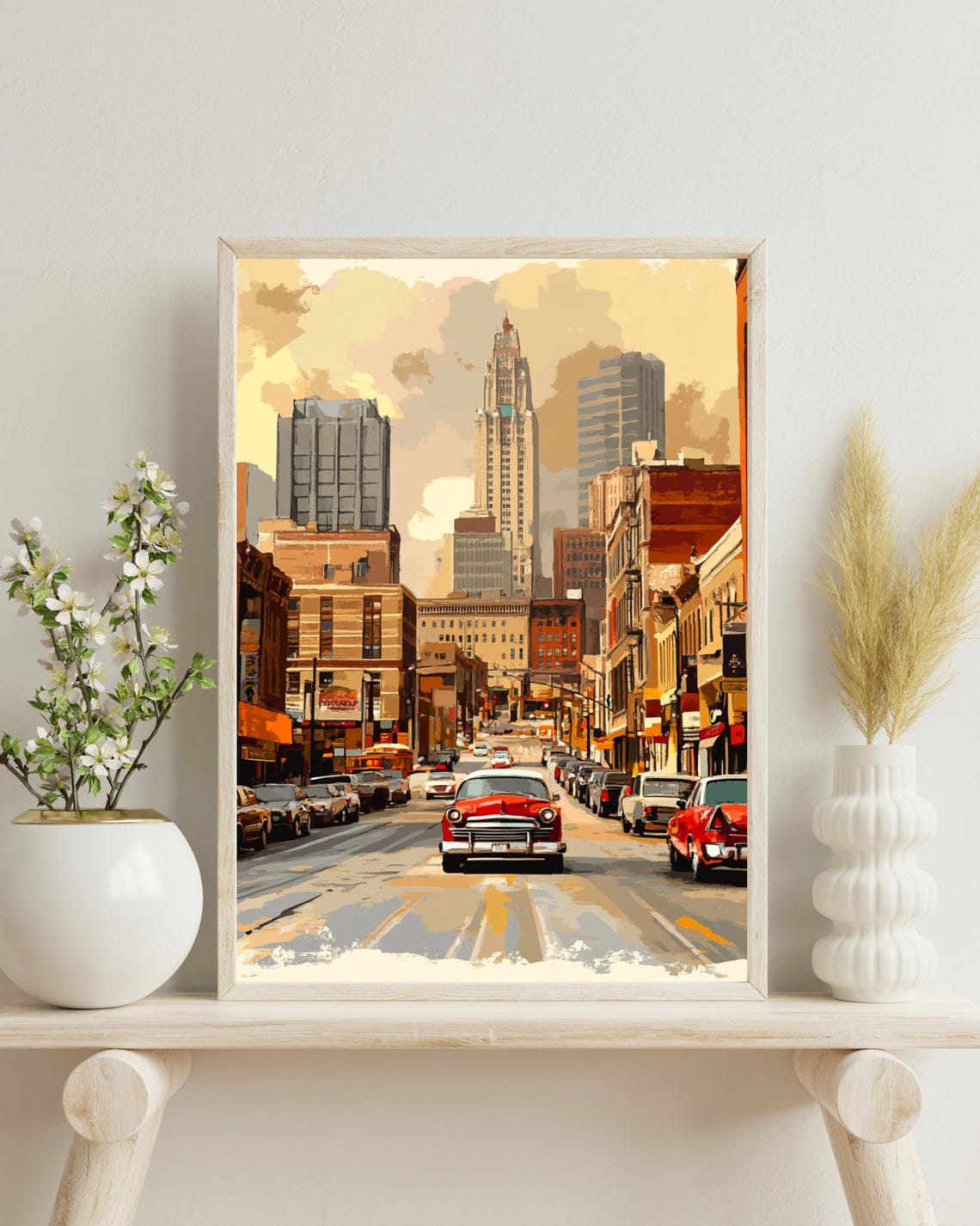Kansas City Travel Poster, Vintage Missouri Art