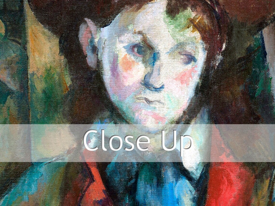 Paul Cezanne Boy in the Red Waistcoat 1890 Iconic Portrait Poster - Image 2
