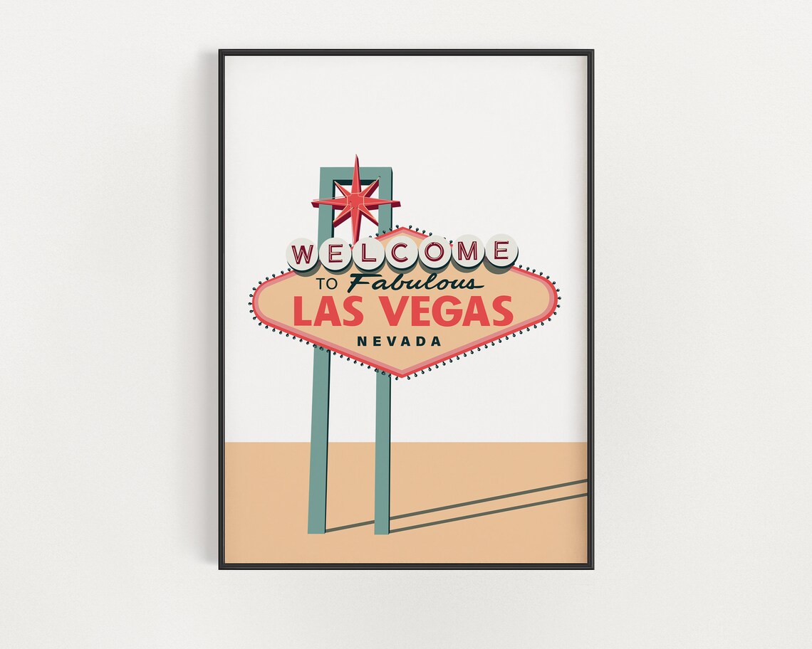 Welcome To Fabulous Las Vegas Sign Poster