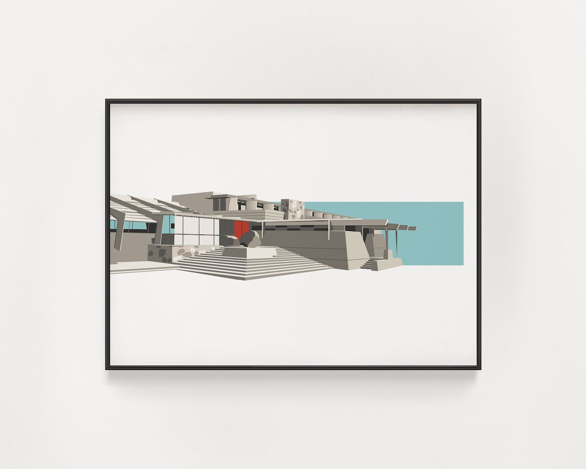 Frank Lloyd Wright Taliesin West Poster, Scottsdale Arizona