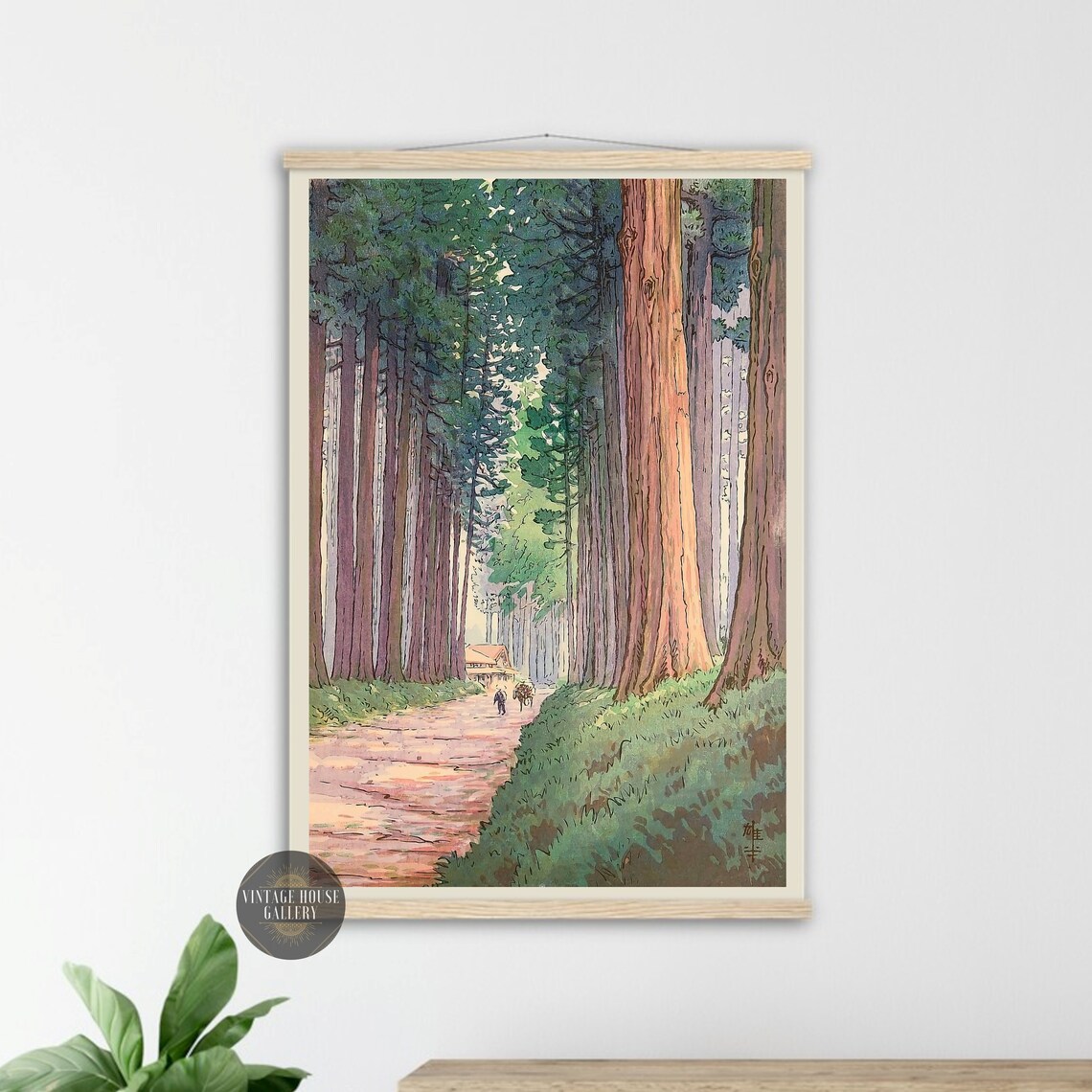 Avenue of Cryptomeria Nikko Cedar Forest Ito Yuhan Poster Art