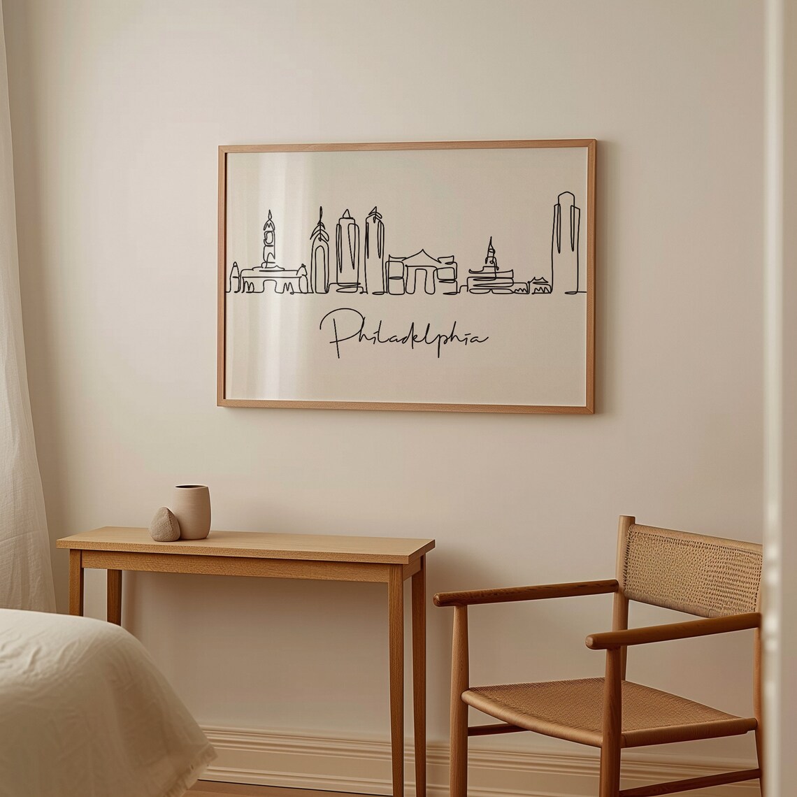 Philadelphia Skyline Travel Poster, City View - Image 4