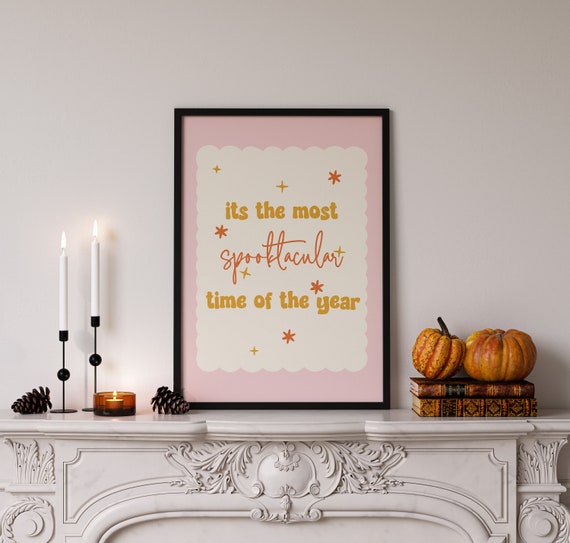 Funny Quote Halloween Decor Spooky Halloween Wall Art Kids Cute Halloween Print Halloween Nursery Room Art Halloween Party Art