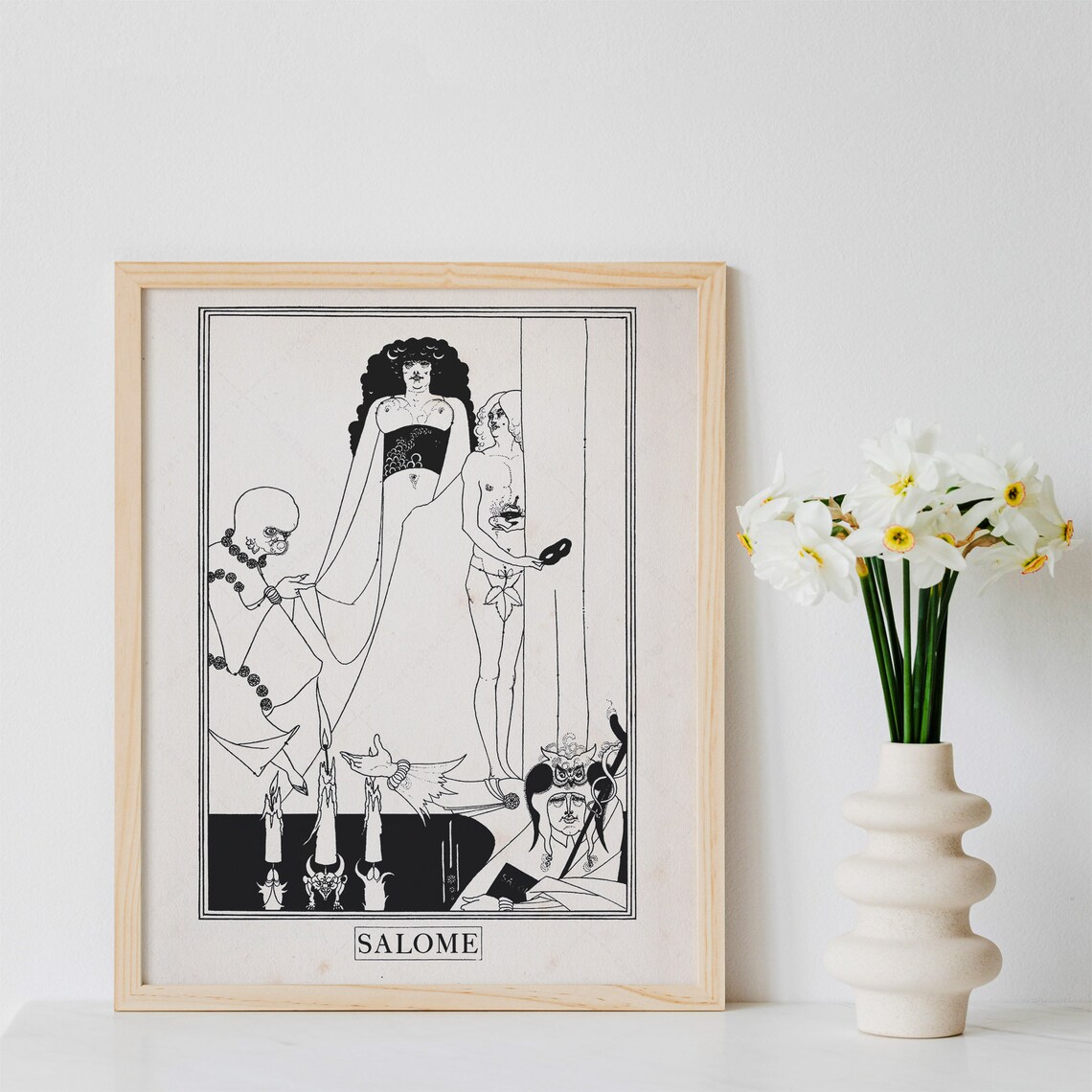 Salome Oscar Wilde Aubrey Beardsley Art Nouveau Illustration Poster - Image 4