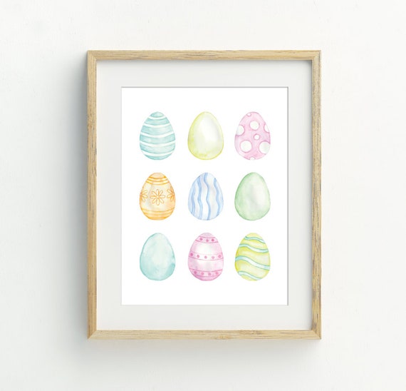 Easter Eggs Spring Decor Art Print
