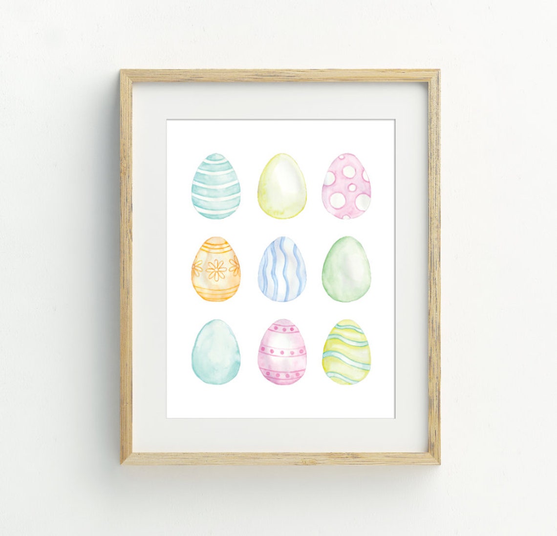 Easter Eggs Spring Decor Art Print