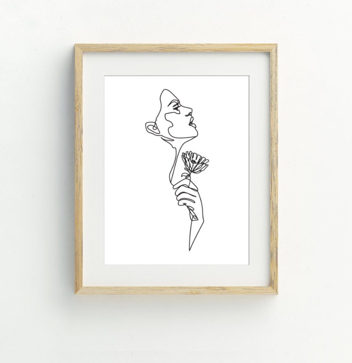 Abstract Woman Line Art, Minimalist Wall Art Print - Image 2