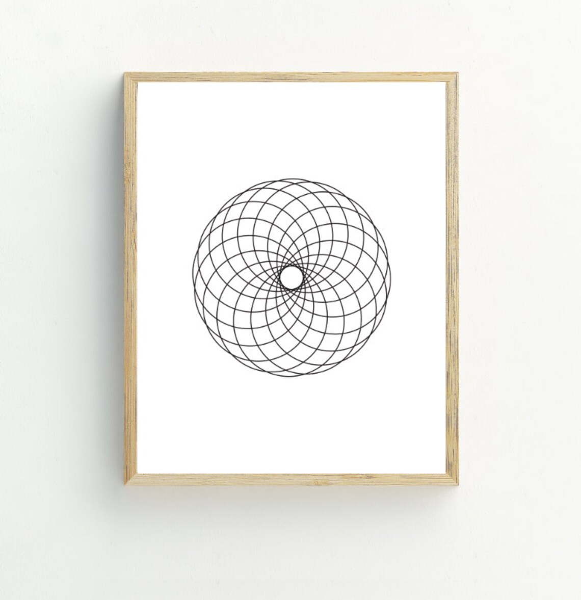 Geometric Print, Black and White Minimalist Art Print - Image 2