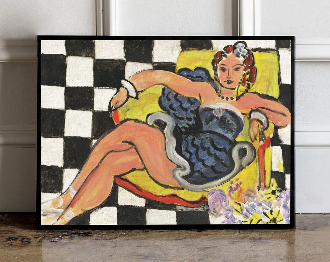 Matisse Style Dancer Lounging In Armchair Fauvist Art Poster
