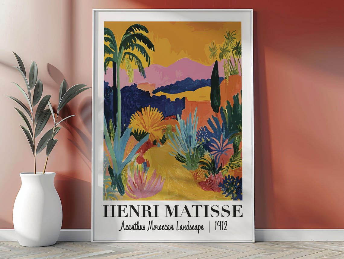 Henri Matisse Acanthus Moroccan Landscape 1912 Garden Poster