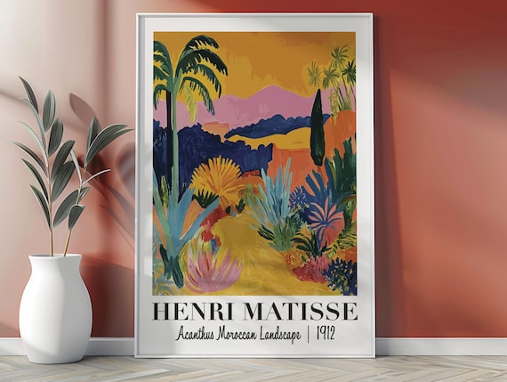 Henri Matisse Acanthus Moroccan Landscape 1912 Garden Poster