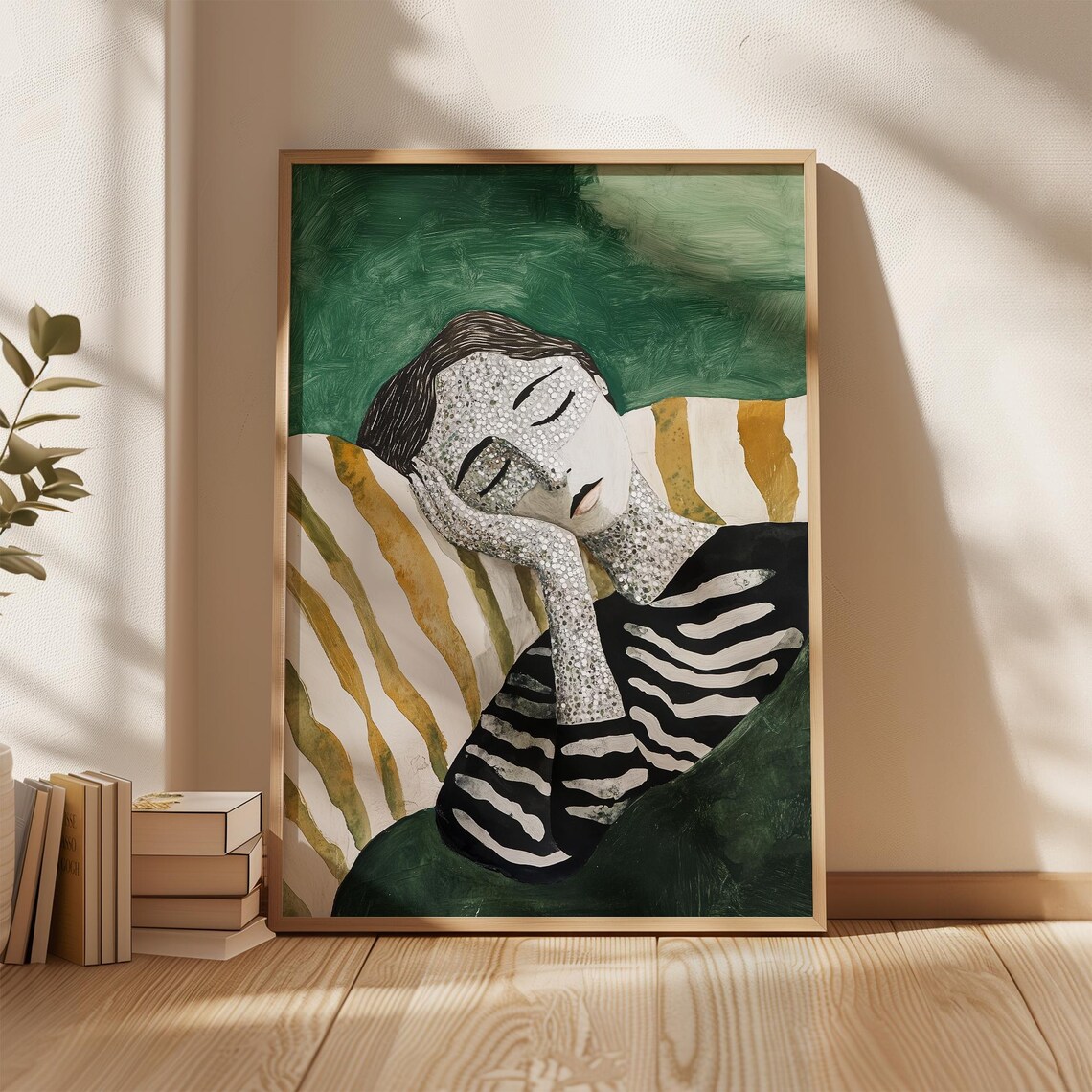 Dreamlike Abstract Portrait, Modern Wall Decor - Image 4